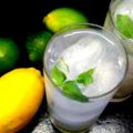 Lemon gin cocktail