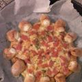 Πίτσα με τυρομπουκίτσες Cream Cheese bites Pizza