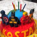 Lego Super Heroes Cake κ εύκολα Μελομακάρονα