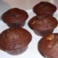 Muffins με 2 είδη σοκολάτας