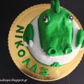 Μικρά γενέθλια και μια τούρτα δεινόσαυρος...