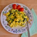 Πράσινα scrumbled eggs, τα υγιεινά!