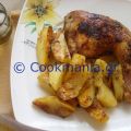 BBQ κοτόπουλο φούρνου με πατάτες - ZannetCooks