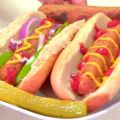 Hot dog λαχανικών με αλεύρι χωρίς γλουτένη
