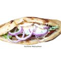 Sandwich Με Μπιφτέκι Σε Κυπριακή Πίτα!