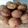 Υγιεινά muffins ροδάκινο - μαστίχα