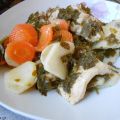 Σκορδάτος μπακαλιάρος με λαχανικά - ZannetCooks