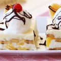 Μπανάνα σπλιτ -Banana split - cake