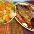 Ψάρια με λαχανικά στον φούρνο !!