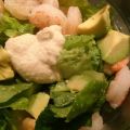 Πράσινη σαλάτα με γαρίδες, αβοκάντο κ[...]