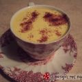 Σούπα “cappuccino”, με καλαμπόκι και κρόκο