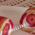Ρολό φράουλας ριγέ συνταγή από vasiliki ver