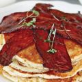 Pancakes με crispy bacon