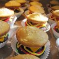 Cupcakes Hamburger- βήμα βήμα!!!!!!!!!!!!!!!!