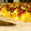 Ομελέτα φούρνου με πατάτες και λουκάνικα