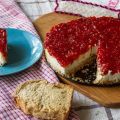 Αλμυρό cheesecake με γλυκό ντομάτας