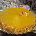 Δροσερή τούρτα με κρέμα πορτοκάλι στο πί και φί