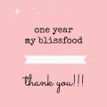 Ένας χρόνος my blissfood & το πρώτο μου giveaway