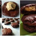 Γεμιστά μπισκότα σοκολάτας με φυστικοβούτυρο