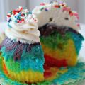 Rainbow cupcakes