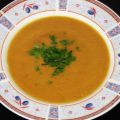 Σούπα με καρότα και κόκκινες φακές