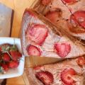 Πίτσα cheesecake με φράουλες - ZannetCooks