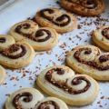 Μπισκότα Παλμιέ με Nutella με 2 υλικά σε 10′