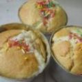 Cheesecake muffins με φράουλα