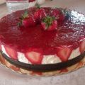 Cheesecake με oreo και φρέσκες φράουλες