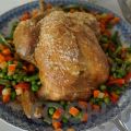 Κοτόπουλο με ανθό αλατιού και ανάμεικτα λαχανικά