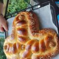 Χριστόψωμο Αφρός..Με Υπέροχο Σχέδιο Σταυρού !!!