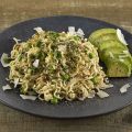 Noodles με αβοκάντο και καρύδα