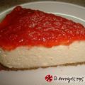 Cheesecake Φράουλας με ανθότυρο και μέλι