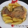 Χοιρινές μπριζόλες με πατάτες στο φούρνο