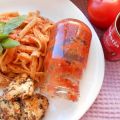 Λαζάνια με κόκκινη σάλτσα ψευτο pesto και[...]