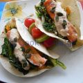 Tacos με σολομό και ταραμοσαλάτα - ZannetCooks