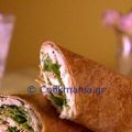 Pitta rolls με φέτα - ZannetCooks