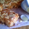 Brownie λευκής σοκολάτας με marzipan και γλάσο[...]