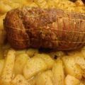 Ρολό χοιρινό στον φούρνο με πατάτες
