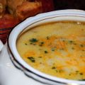 Σούπα με τυρί και ζαμπόν