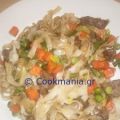 Noodles Με μοσχάρι και λαχανικά - ZannetCooks