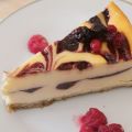 Baked Cheesecake με σάλτσα σμέουρων