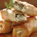 Μπουρεκάκια με μπεσαμέλ και μανιτάρια