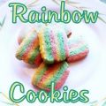 Rainbow cookies - Πολύχρωμα μπισκοτάκια!!!