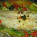 Ψάρι αχνιστό στο τηγάνι με λαχανικά!