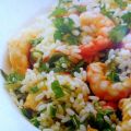 Σαλάτα με ρύζι και γαρίδες