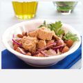 Τόνος με ελιές, φασόλια και dressing[...]