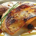 Foie gras με πόρτο και σταφύλια