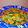 Shirataki noodles με γαρίδες