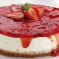 Cheesecake με φρέσκες φράουλες
